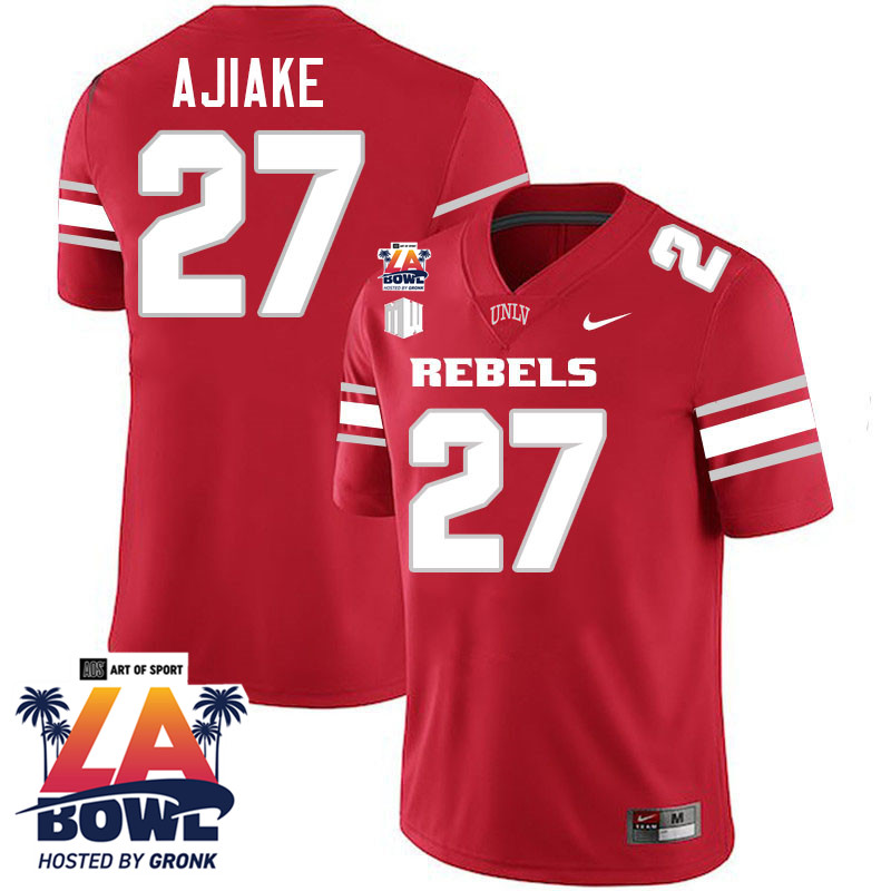 Austin Ajiake LA Bowl Jersey,UNLV Rebels 2024 LA Bowl Jersey-Scarlet